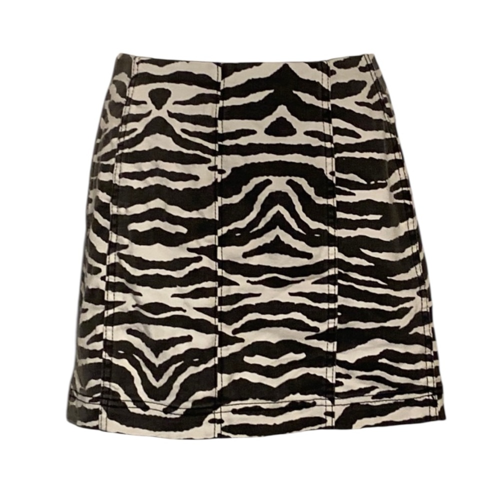 Maximalism Chic Zebra Print Mini Skirt Size 0